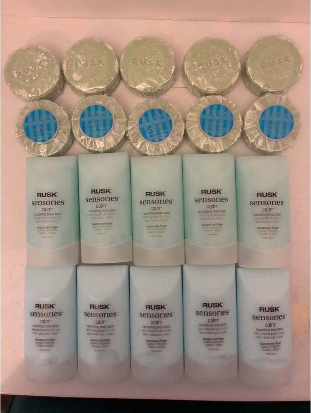 Rusk Sensories Calm Body Wash, Lotion, and Soap Bundle